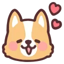 fluffy corgi emoji 🥰
