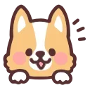 fluffy corgi emoji 🐶