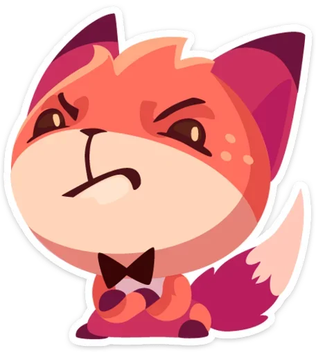 Telegram stiker «Фокси • Foxy» 😕