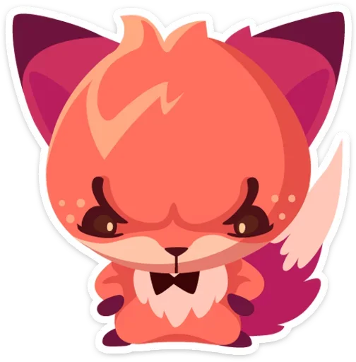 Фокси • Foxy emoji 😠