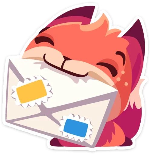 Telegram Sticker «Фокси • Foxy» ✉