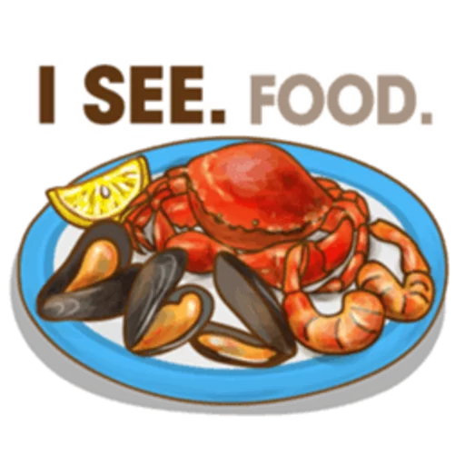 Telegram Sticker «Food Jokes» 👀