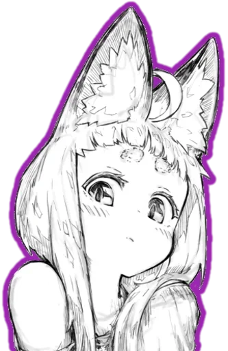 Telegram stickers fox girl (jaco)