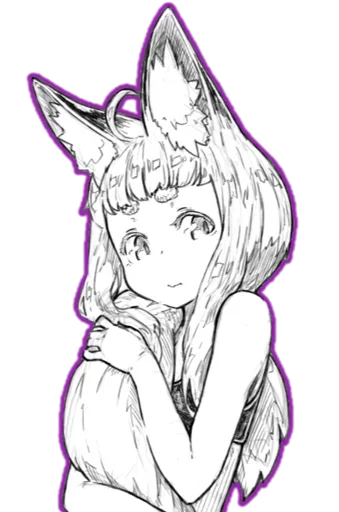 fox girl (jaco) stiker 😊