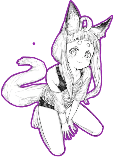 fox girl (jaco)  sticker 🙄