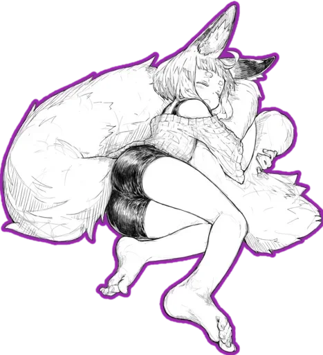 fox girl (jaco)  sticker 😴