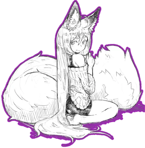 fox girl (jaco)  sticker ☺️
