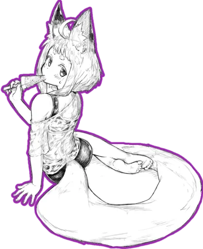 fox girl (jaco) stiker 😒