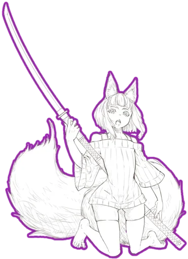 fox girl (jaco) stiker 😳