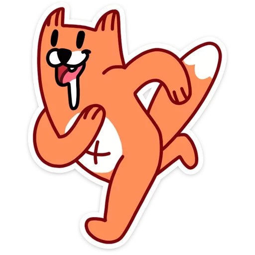 Telegram stiker «Fox» 