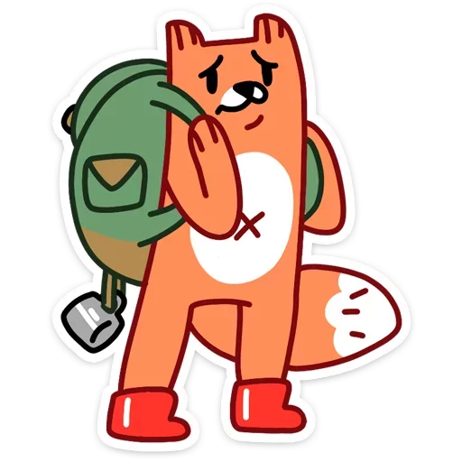 Fox  sticker 🎒