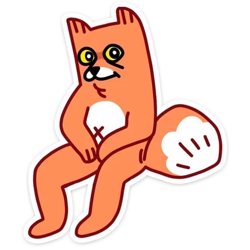 Telegram Sticker «Fox» 
