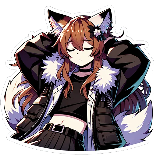 Telegram Sticker «Fox Nika» 😪