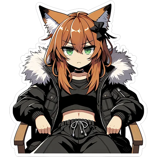 Telegram Sticker «Fox Nika» 😠