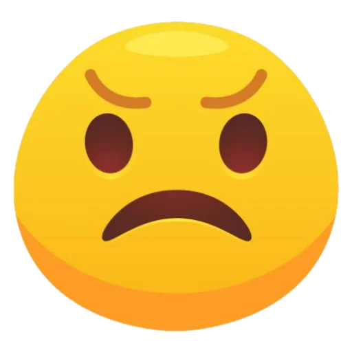 Telegram stiker «free emoji 😎😋🥶» 😠