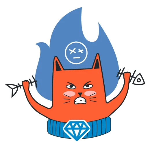 Telegram stiker «freecat» 😡
