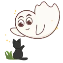Friendly ghost emoji 👋