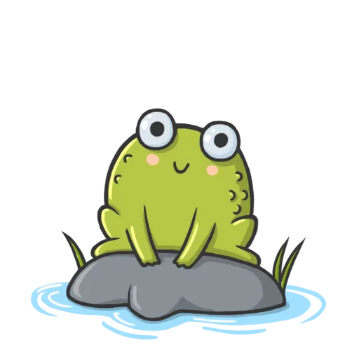 Mr Frog stiker 😊