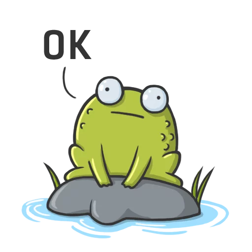 Telegram Sticker «Mr Frog» 😐