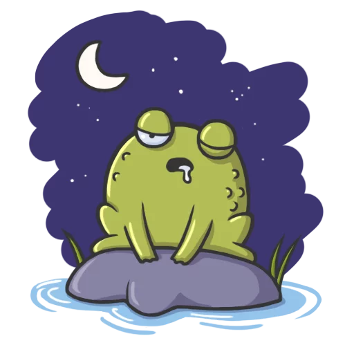 Mr Frog emoji 😪