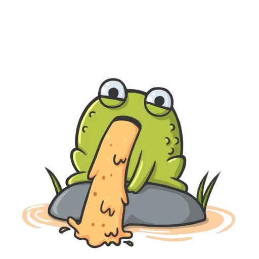 Telegram Sticker «Mr Frog» 😵