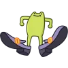 Telegram emoji «Лягушачий микс» 👠