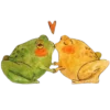 Frogs emoji 😙