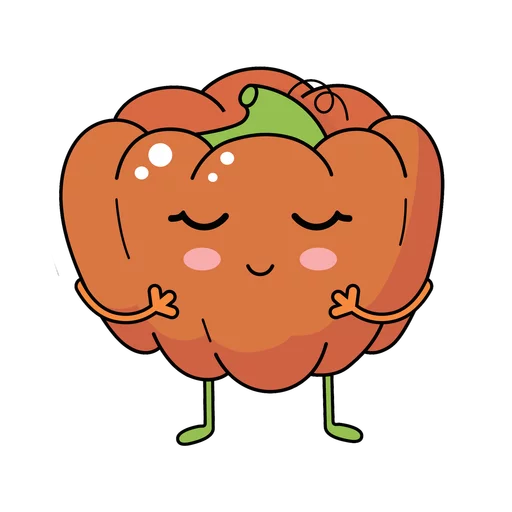 Telegram Sticker «fruit and vegetables» 🌶