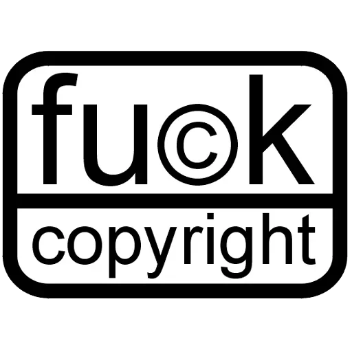 Стікер Telegram «fuck copyright» ?