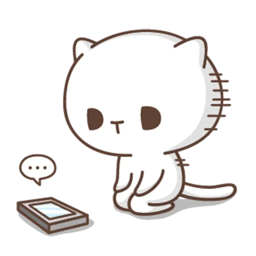 jobless kitty //  sticker 💬