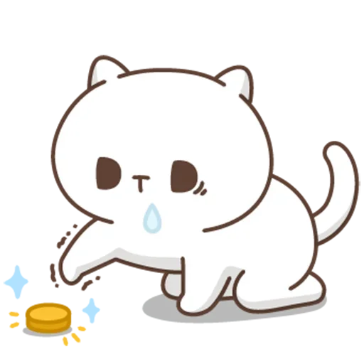 Telegram Sticker «jobless kitty //» 🪙