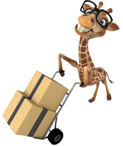 Стікери телеграм Giraffe
