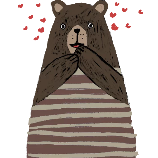 Telegram Sticker «Funny bears» 😍