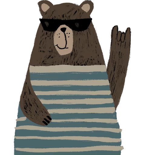 Telegram Sticker «Funny bears» 😎