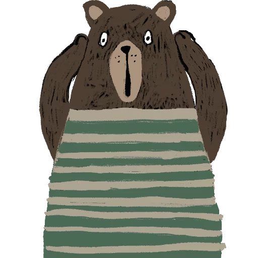 Telegram Sticker «Funny bears» 😱