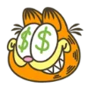 Garfield  emoji 🤑