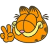 Garfield  emoji ✌️