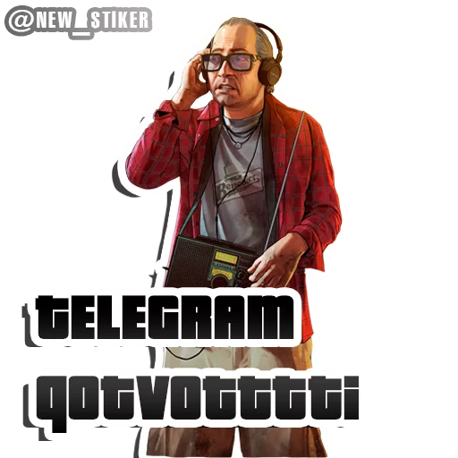 Telegram Sticker «GTA V» 🔘