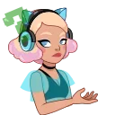 Gamer Girl emoji 🤨