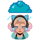 Gamer Girl emoji 😔