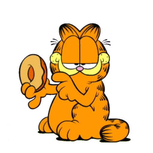 Telegram Sticker «Garfield & friends» 🍩