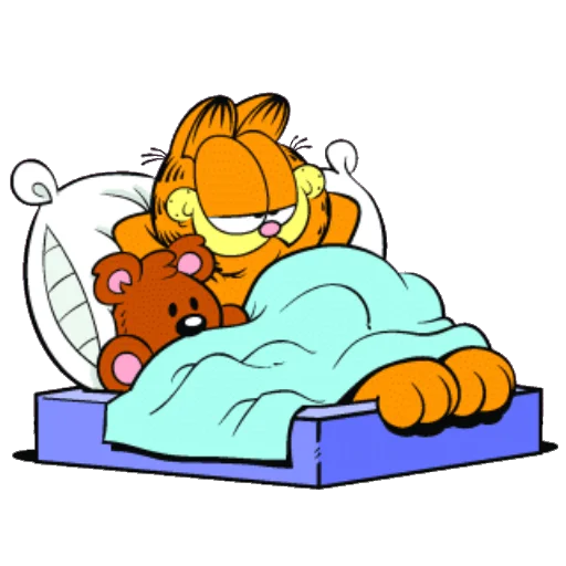 Telegram Sticker «Garfield & friends» 😴