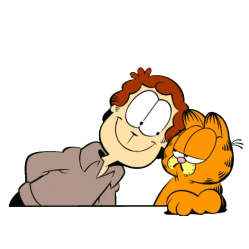 Telegram Sticker «Garfield & friends» 😘