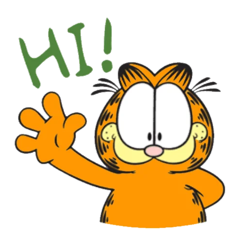 Стікер Telegram «Garfield & friends» ✋