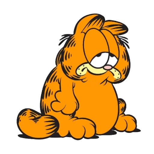 Telegram Sticker «Garfield & friends» 😔