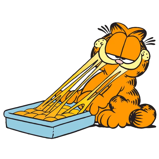 Telegram Sticker «Garfield & friends» 🍞
