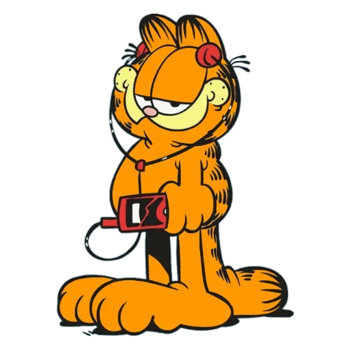 Эмодзи Garfield & friends 🎧