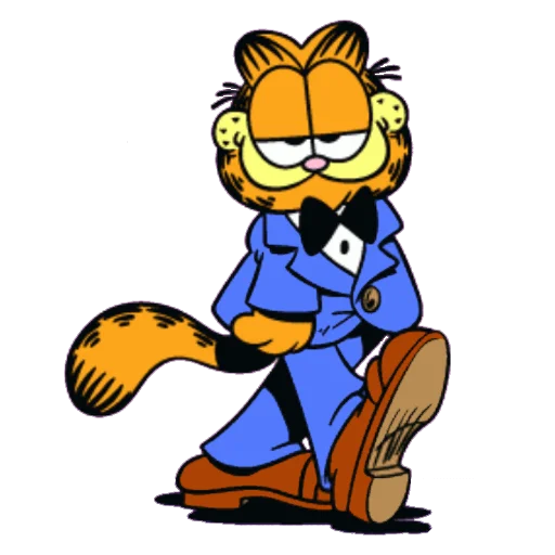 Стікер Telegram «Garfield & friends» 🎩