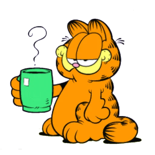 Стікер Telegram «Garfield & friends» ☕️