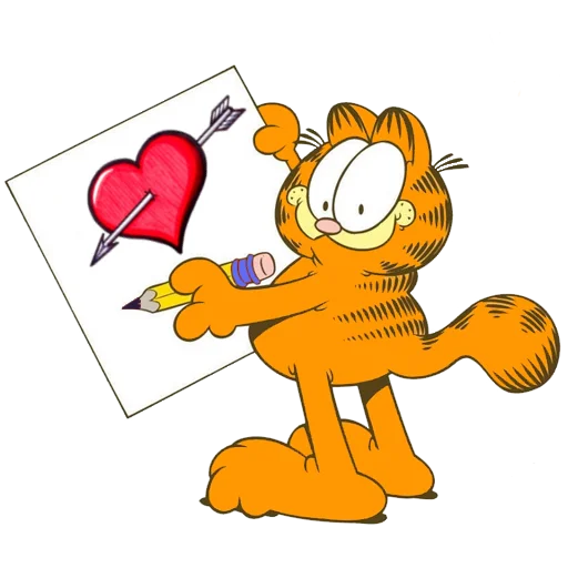 Стікер Telegram «Garfield & friends» 💘